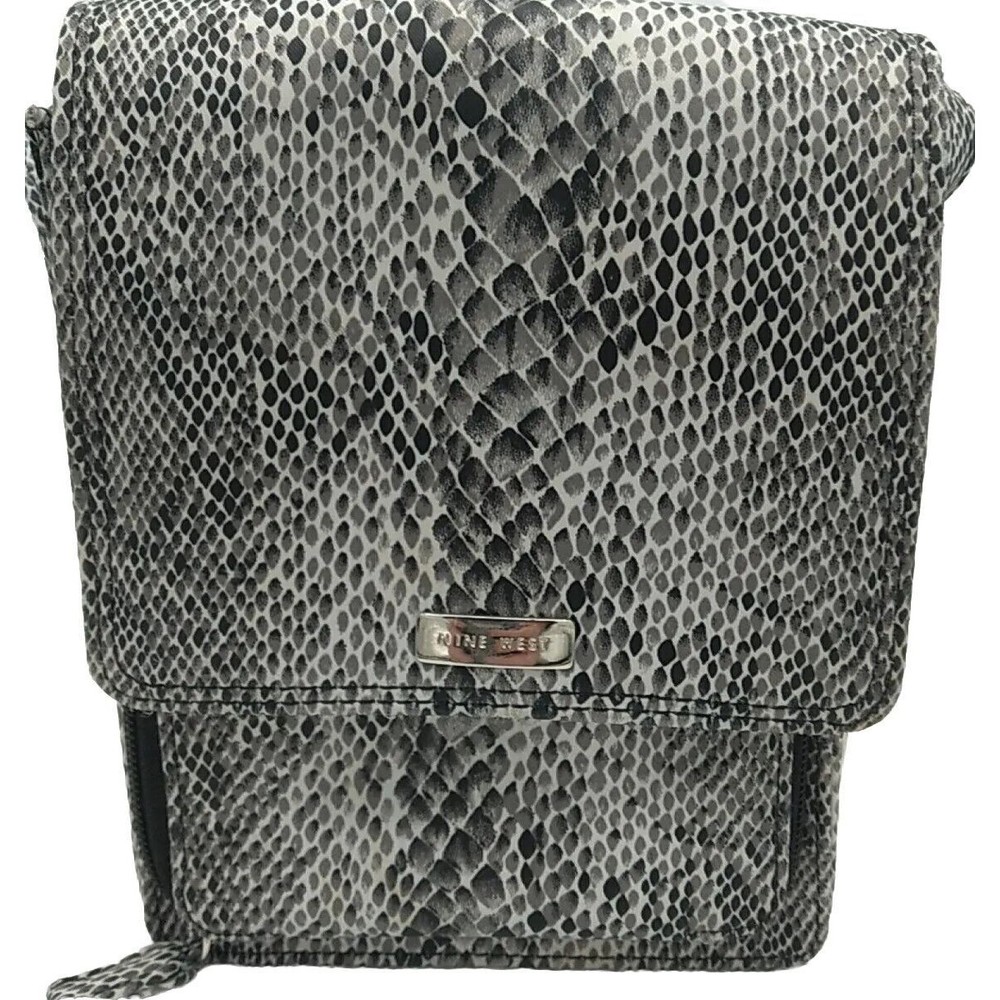 Nine West Faux Python Snake Print Small Crossbody… - image 2